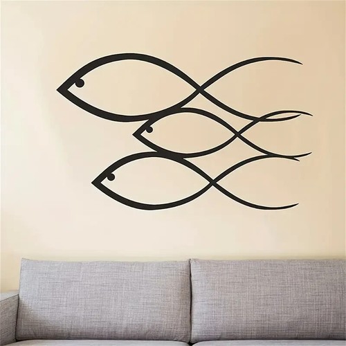 Fish metal plaque artwork - fish,