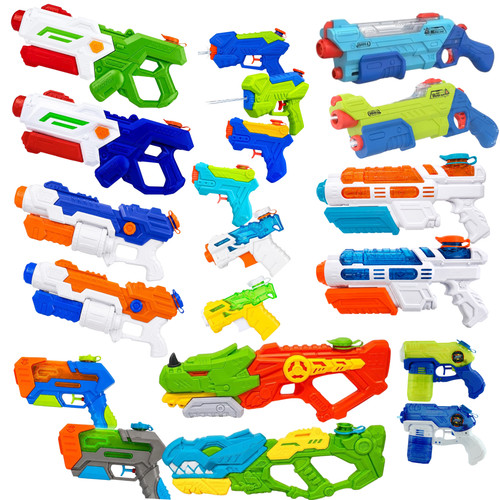 Kids transparent water guns - transparent,