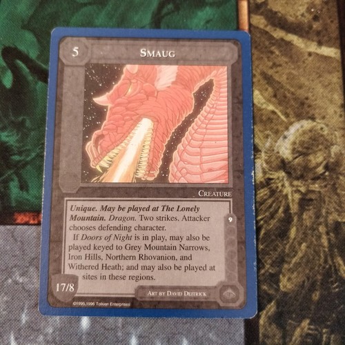 Middle earth ccg tcg smaug - earth, tcg: