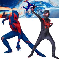 Kids Spider Man Across the Spider Verse Cosplay Costume Boys Superhero Suit 2025
