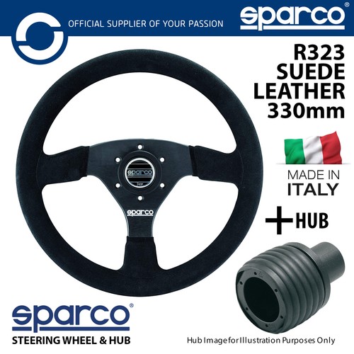 Sparco r323 suede steering - suede,