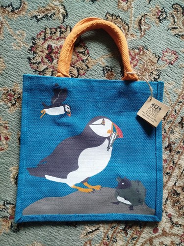 Jute shopping tote bag 30cm - shopping,