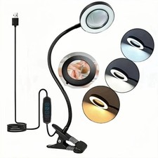 5X Magnifier Glass LED Desk