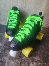 Vtg SP204 Roller Speed Skates Sz 6 Leather Quad Cruiser Pacer Derby Labeda W Key