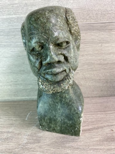 African stone head - african, bust