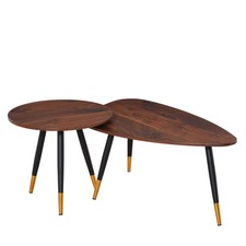 HOMCOM Coffee Table Set of 2