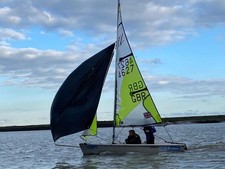 RS Feva sailing dinghy boat Sail No. 4627 Essex