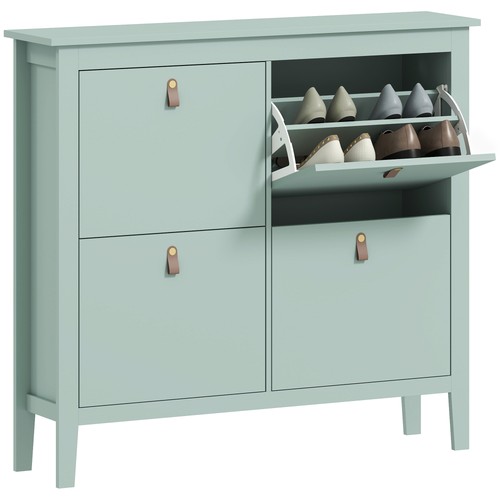 Homcom drawer shoe cabinet - shoe,