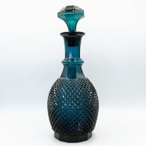 Empoli genie bottle teal glass - genie,