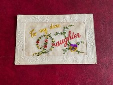 WW1 SILK POSTCARD 'TO MY DEAR