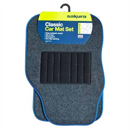 Grey carpet car - car, mat