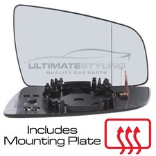 Wing Mirror Glass Vauxhall Zafira B Mk2 2005-2008 Heated Aspherical Drivers Side