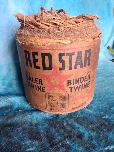 Red star vintage baler - red,