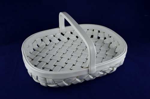 Vintage white ceramic lattice - white,