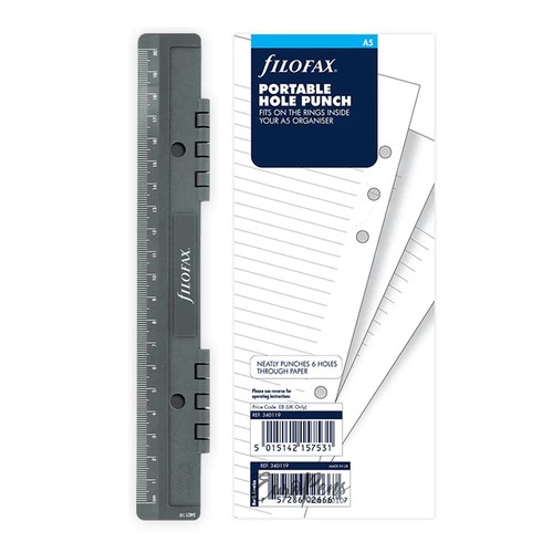 Filofax hole punch portable - a5,