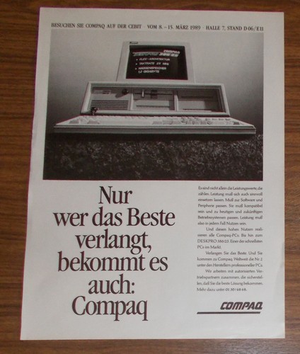 Rare advertising compaq - advertising,