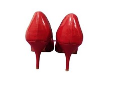 Pretty Red Dorothy Perkins heel shoes open toes size 4. Used once good condition