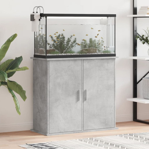 Aquarium stand concrete - stand, grey