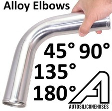 ASH Polished Alloy Elbow Aluminium Bend Metal Intake Intercooler Boost Pipe