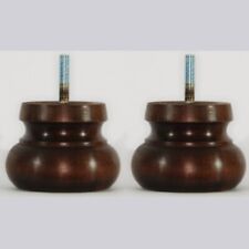 2 REPLACEMENT SOFA FEET  Ref. E172-DDMw, LARGE WOODEN BUN FEET,  LARGE BUN FEET.