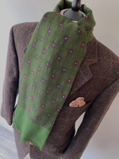 VINTAGE mens Green paisley