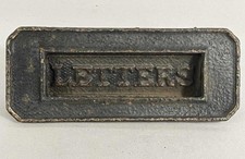 Antique cast iron letter box - box,