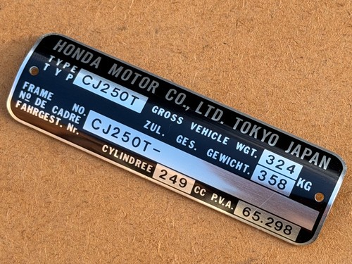 Nos genuine honda curved - curved, frame