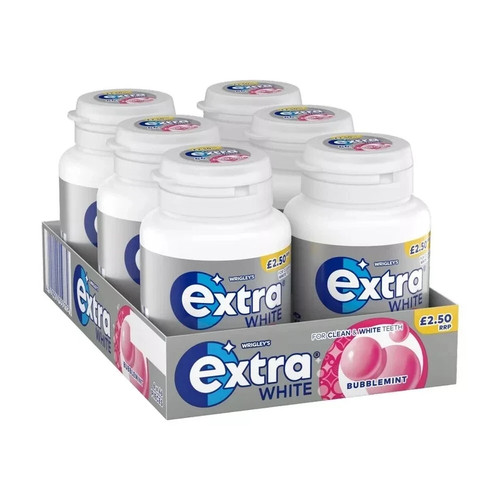 Extra white bubblemint - white, chewing