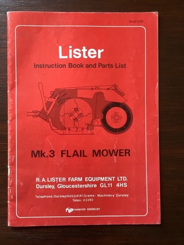 Lister flail mower - mk.3,