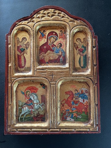 Byzantine icon handmade - handmade, greek