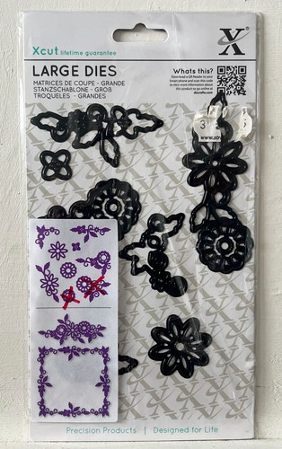 Xcut die set large floral - -,