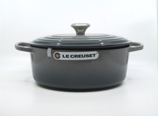 Le Creuset Oval Casserole Dish 29cm Flint oyster with Manufacturer defect