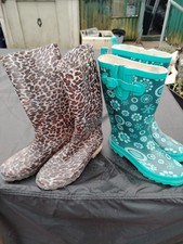 TWO PAIRS OF WELLIES