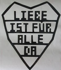 Rammstein sticker. Black or White gloss. 6 x 7ins. PLEASE READ