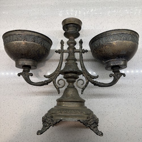 Large ornate silverplate - ornate,