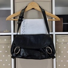 Coccinelle Soft Leather Shoulder Bag Black Dust Bag Slouchy Excellent Condition