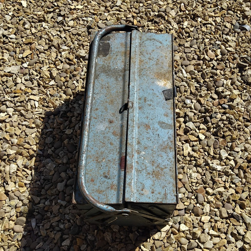 Vintage blue metal - vintage,