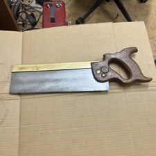 Vintage 12" 15tpi Tyzack Sons  Brass Backed Tenon Saw 1960s