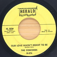 THE CONCORDS - OUR LOVE WASNT