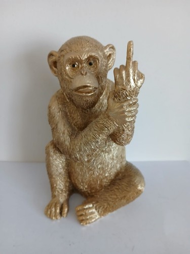 Yours naughty monkey statue - monkey,