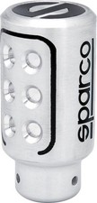 Sparco Manual Gear Shift Knob Racing Aluminium Universal, Silver 