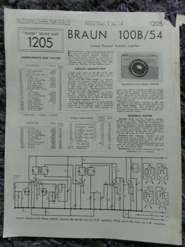 Braun 100b band portable - 54,