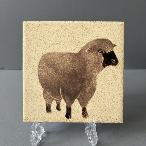 Decorative sheep wall tile - decorative, h