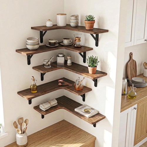 Corner floating shelves - corner,