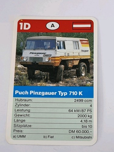 Puchheim pinzgauer type 710k - type,