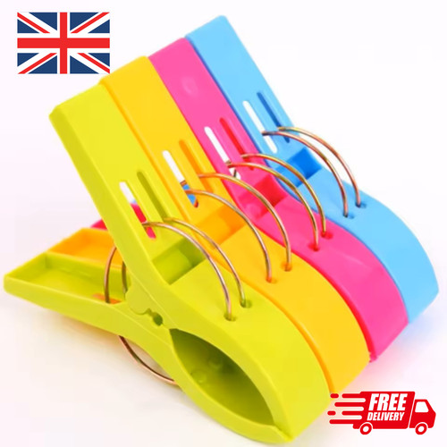 Beach towel clips plastic - 4x,