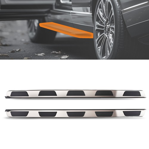 Black side steps nerf bars - side, for