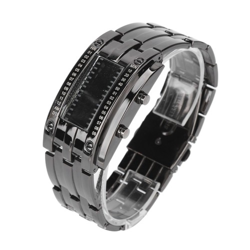 Led watch unique binary - watch,