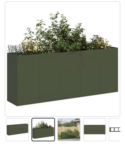 Vidaxl large steel planter - vidaxl,
