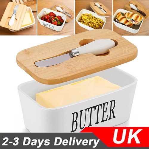 Ceramic french butter dish